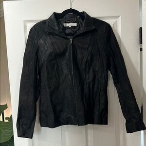 Wilsons Leather Black Fitted Leather Jacket